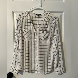 Express window pane dress shirt. XS